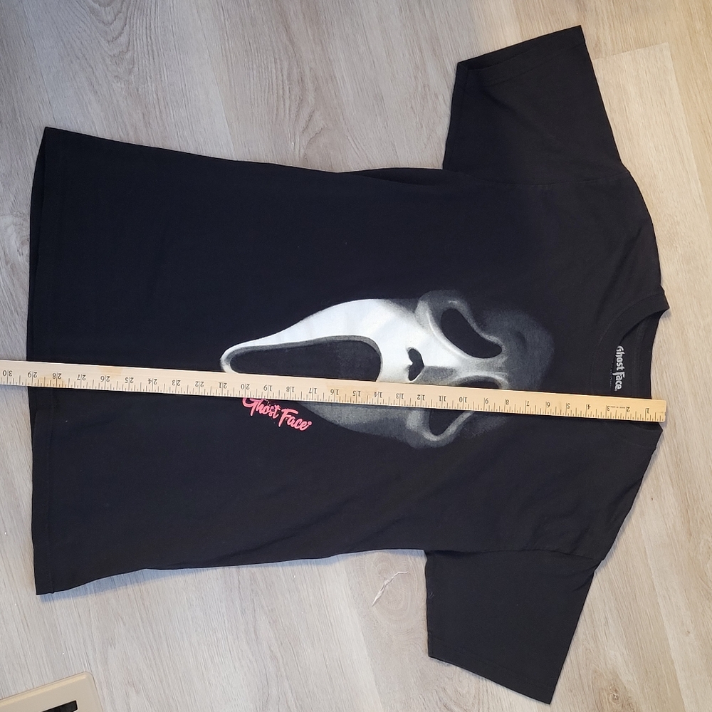Ghost Face Scream Movie Horror Villain Black T-shirt Unisex M (38 / 40) - Picture 7 of 12